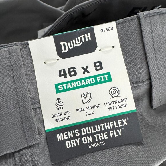Duluth DuluthFlex Dry on the Fly Standard Fit 9" Shorts Mens Size 46 NWT SS-1874 - Picture 8 of 13